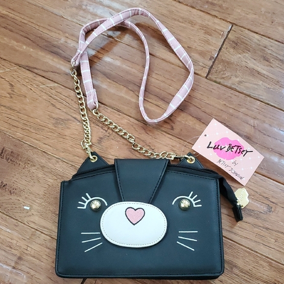 Betsey Johnson Handbags - Betsey Johnson Black Cat Sofia Crossbody Bag